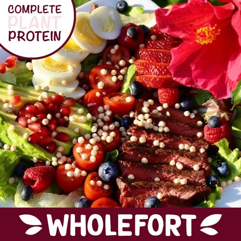 Wholefort Puffed Quinoa Cereal + Nothing – Vegan – Gluten Free – Non-GMO – [11 oz] It Pops as Snacks – Cereal – Salad Topper for Sustainable Energy – Crunchy Ancient Good Mood Food – by Wholefort - Image 3