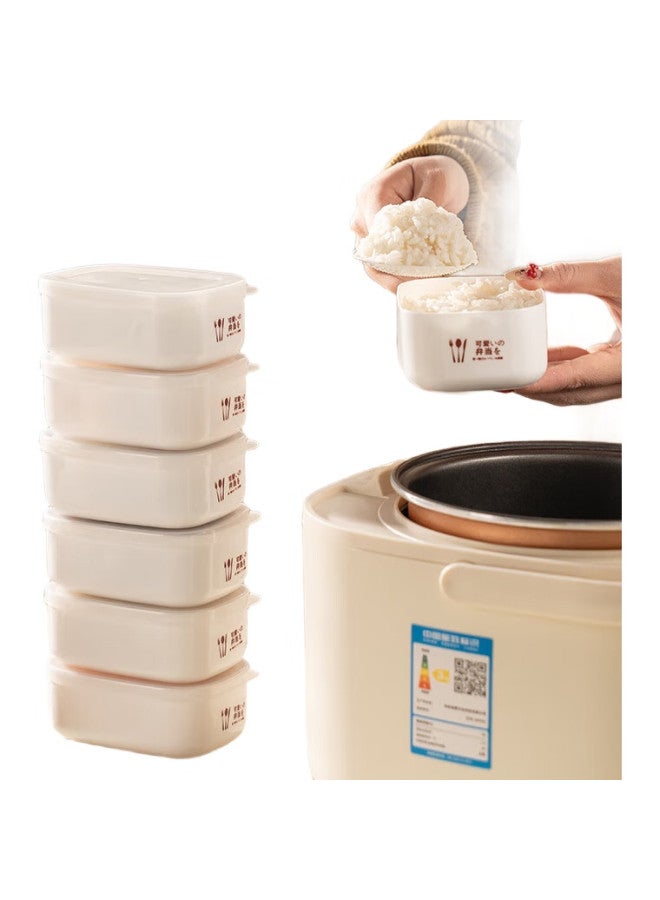 Caizhi Rice Portioning Box Refrigerator Fresh-Keeping Box Lunch Box Storage Box Bento Box Microwaveable 7-Pack Cz6627 - Image 3