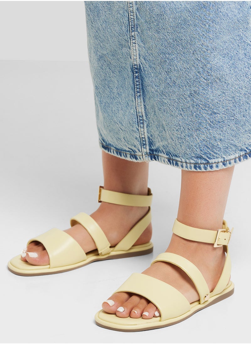 Ginger Strappy Ankle Strap Flat Sandal  - Image 5