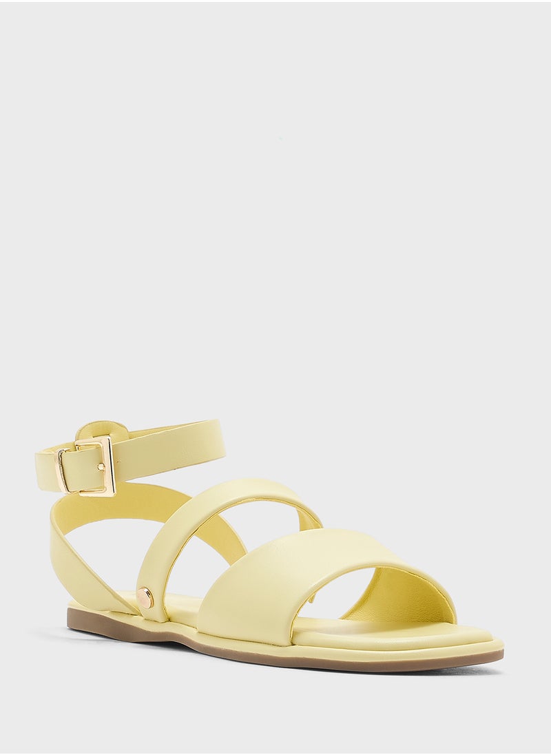 Ginger Strappy Ankle Strap Flat Sandal  - Image 2