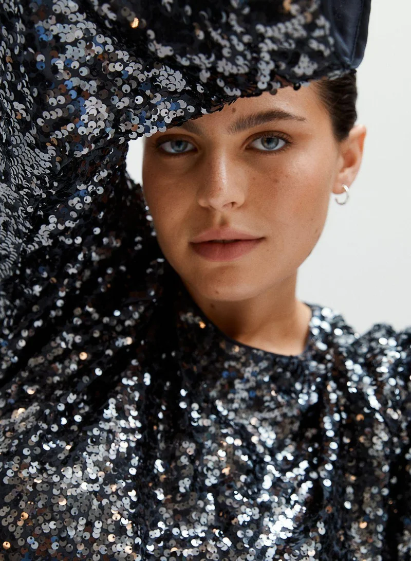 H&M Sequin Shift Dress