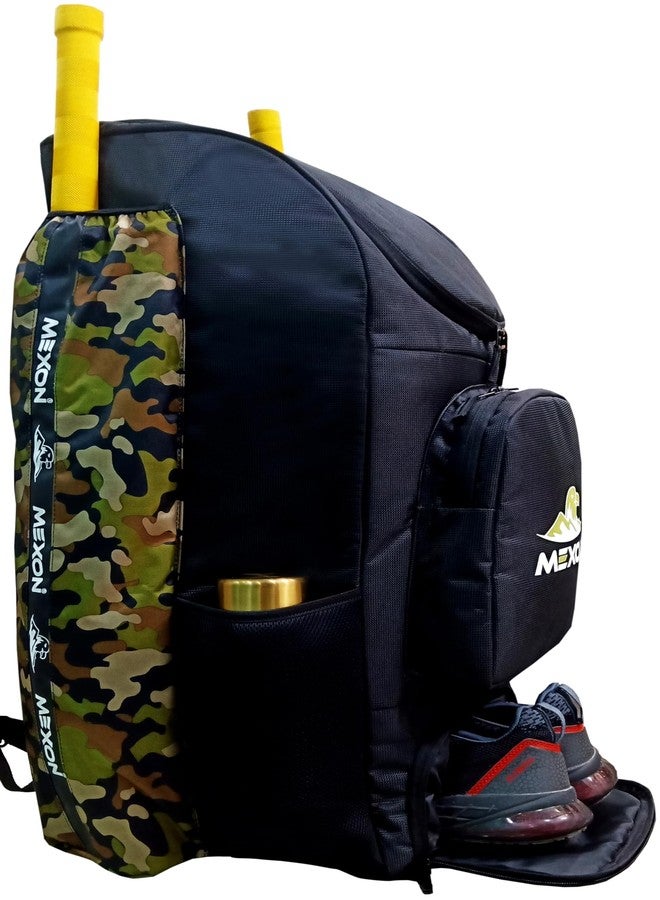 MEXON Professional Cricket Duffle Kit Bag | Player's Choice (Black/Camo)… - Image 1
