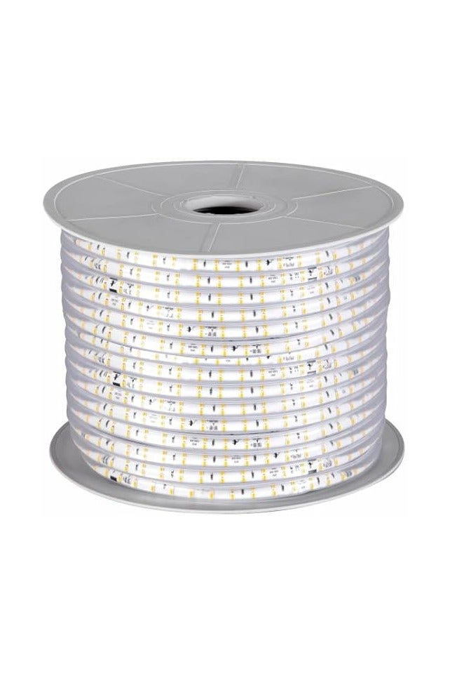 ESNCO شريط ضوء LED، 7.5 واط/م، MD-220V-2835-120ND-8MM، أبيض دافئ، لفة 50 متر - Image 1