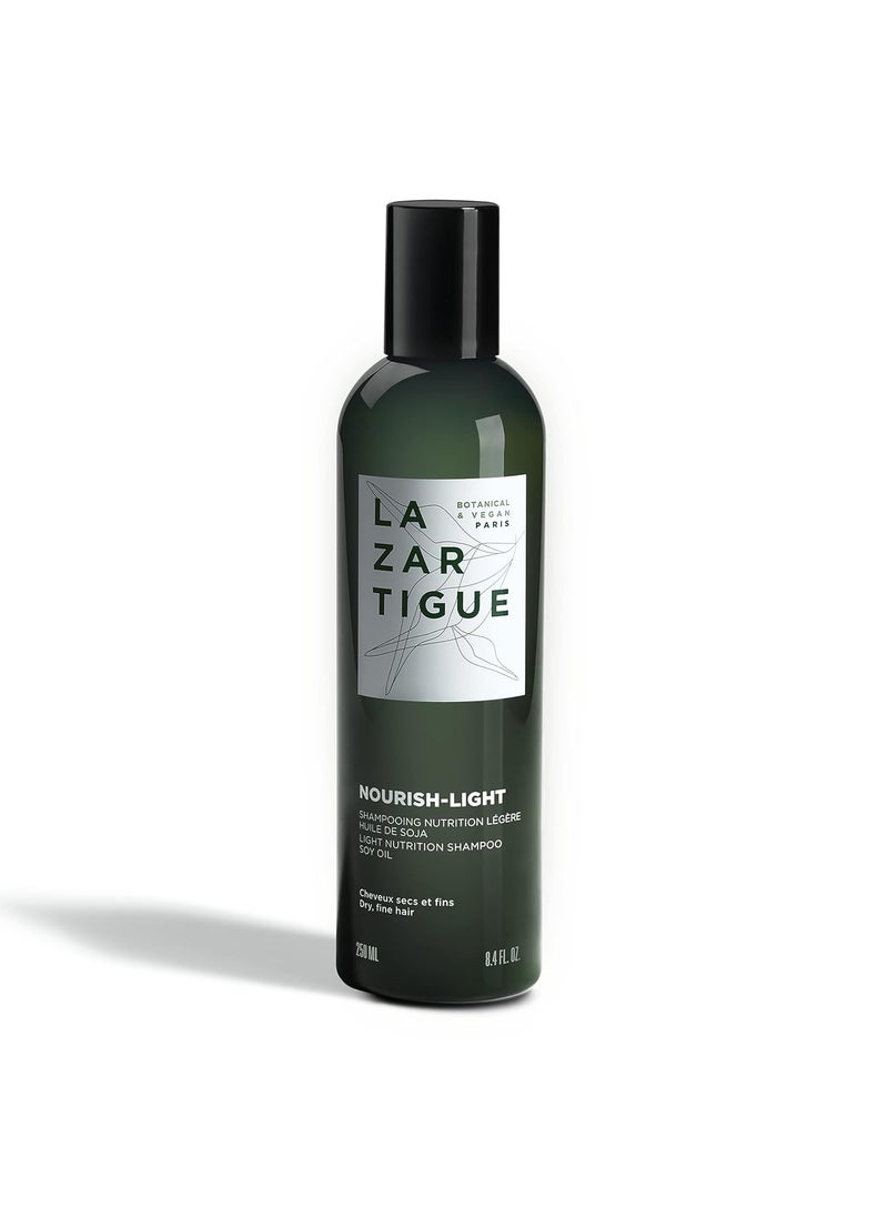 Lazartigue - Lazartigue Nourish Light Shampoo Soy Oil Enriched Lightweight Nourishment for Dry Fine Hair Vegan Sulfate  Silicone Free 84 floz - Image 1