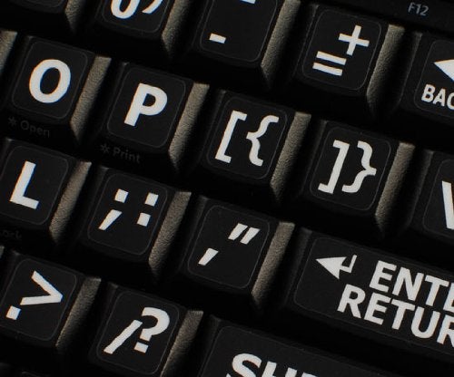 4Keyboard English US Large Letters Keyboard Stickers Matte Non Transparent Black Background (Upper CASE) by 4Keyboard - Image 4