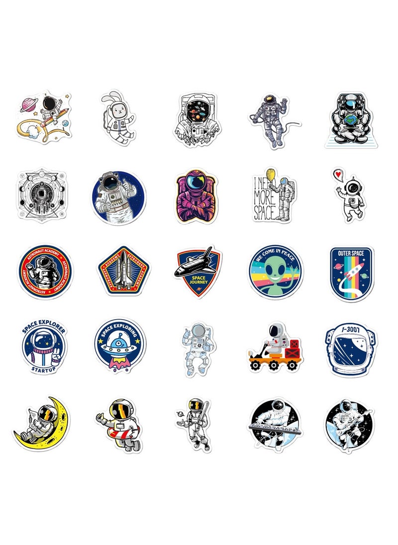 100 Piece Vsco Space NASA Stickers for Hydro Flask Explorer Universe Galaxy Astronaut Spaceman Spacecraft Planet Decal for Water Bottle Laptop Tumbler Cup Computer Guitar Helmet Luggage Bike Kid Teen  - Image 2