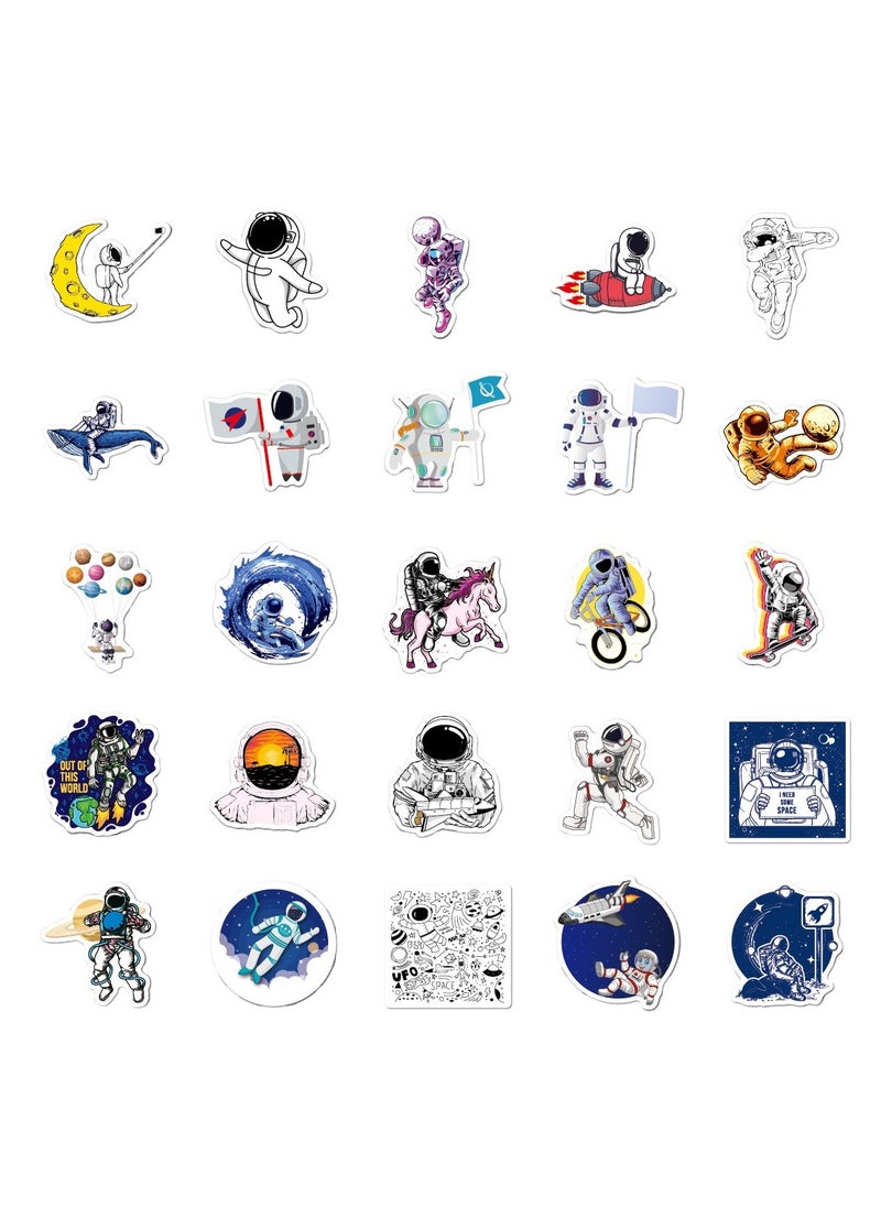 100 Piece Vsco Space NASA Stickers for Hydro Flask Explorer Universe Galaxy Astronaut Spaceman Spacecraft Planet Decal for Water Bottle Laptop Tumbler Cup Computer Guitar Helmet Luggage Bike Kid Teen  - Image 3