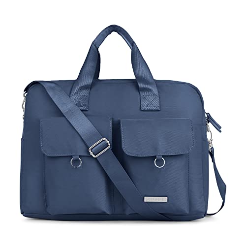Probus Polyester Dual pocket with flap magnetic Sleeve Case Cover Laptop Messenger Bag - Blue 15.6 inch - Image 1