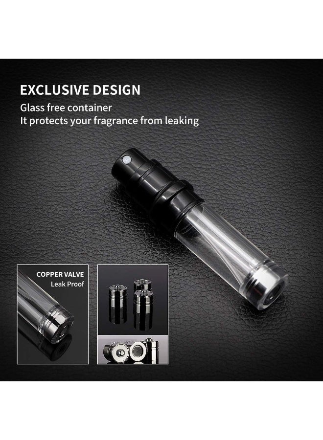 ATRJSZ Travel Refillable Perfume Bottle, 2PCS 5ml Mini Portable Perfume Empty Atomizer with Fine Spray Pump, Leaking Proof Perfume Container for Women & Men - Image 5