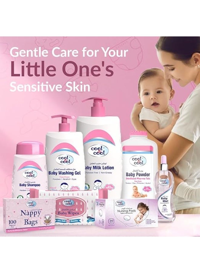 Cool & Cool Baby Milk Lotion Skin Softening,Non Greasy , Paraben-Free , Vitamin-E Aloe Vera & Chamomile Extract With Extra Mild Formula 500 ml - Image 5