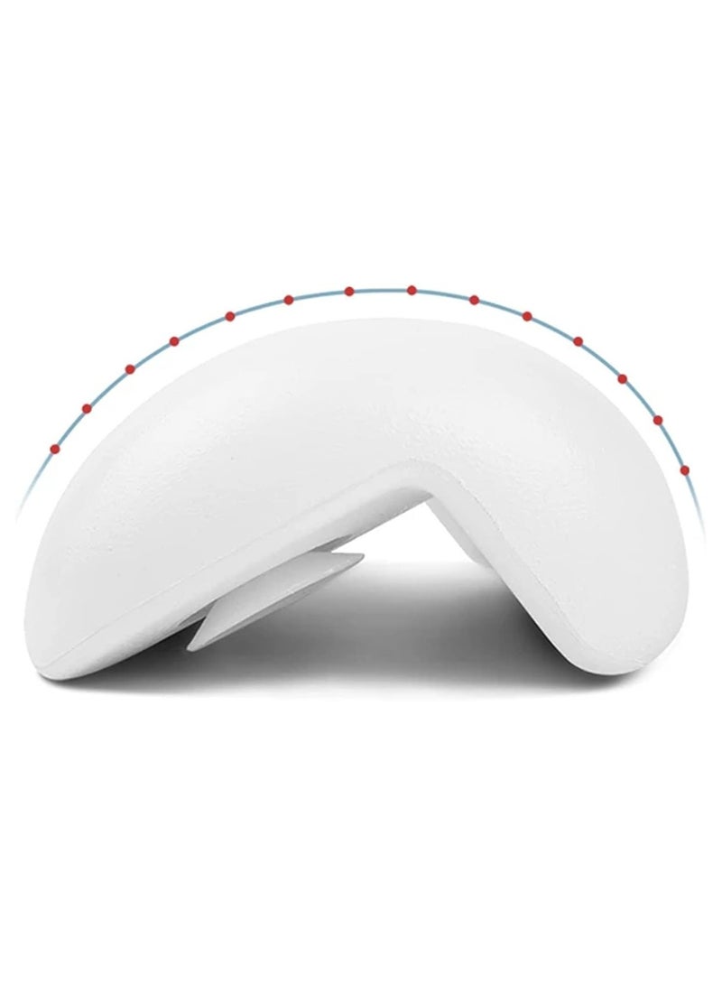 Oasisgalore Bath Pillow Leather Non-slip Waterproof High Elasticity Soft Back Pillow Bathtub Cushion Suction Cup，White - Image 1