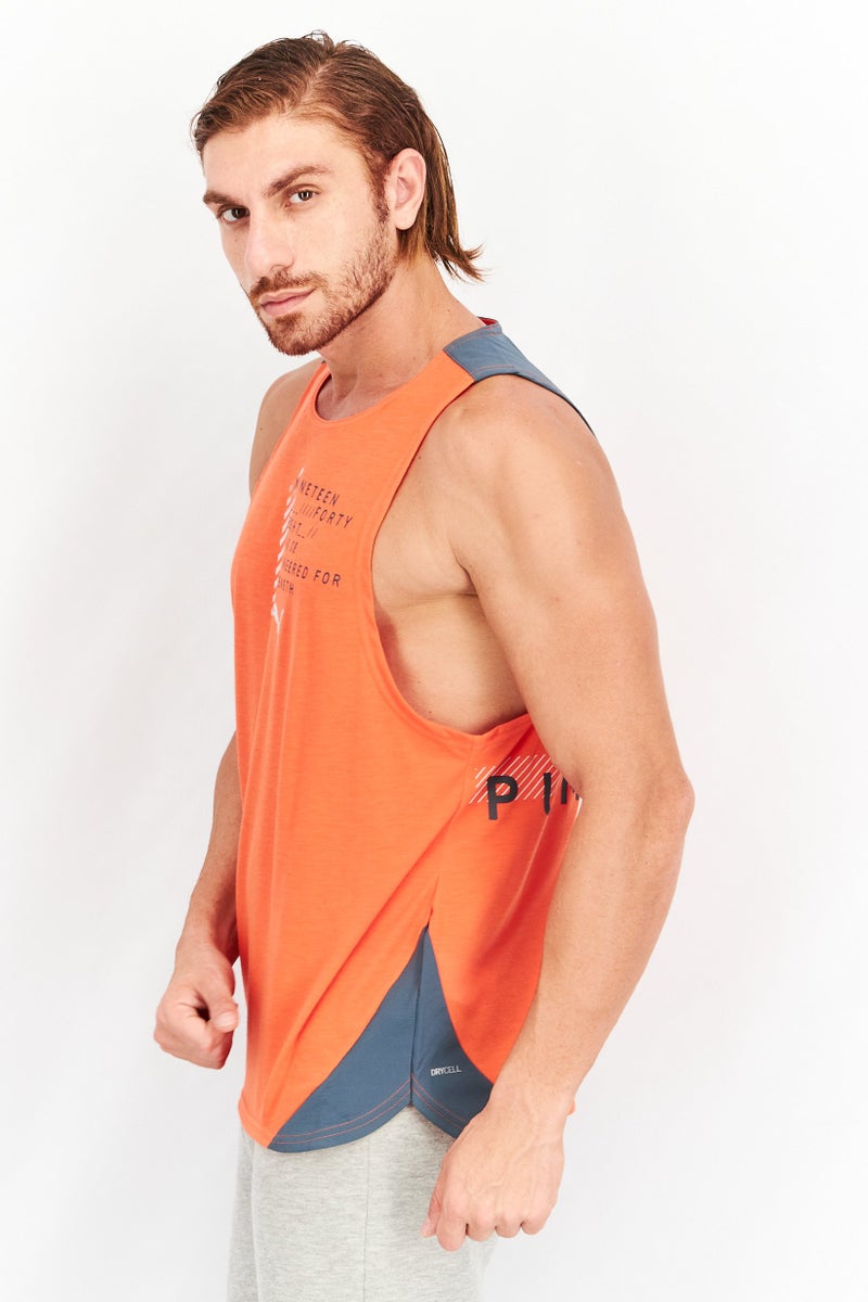 PUMA Men Sportswear Fit Sleeveless Training Tank Top, Orange - Image 2