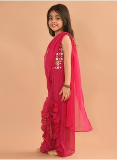 LILPICKS Embellished Top with Sharara Set  - Image 5