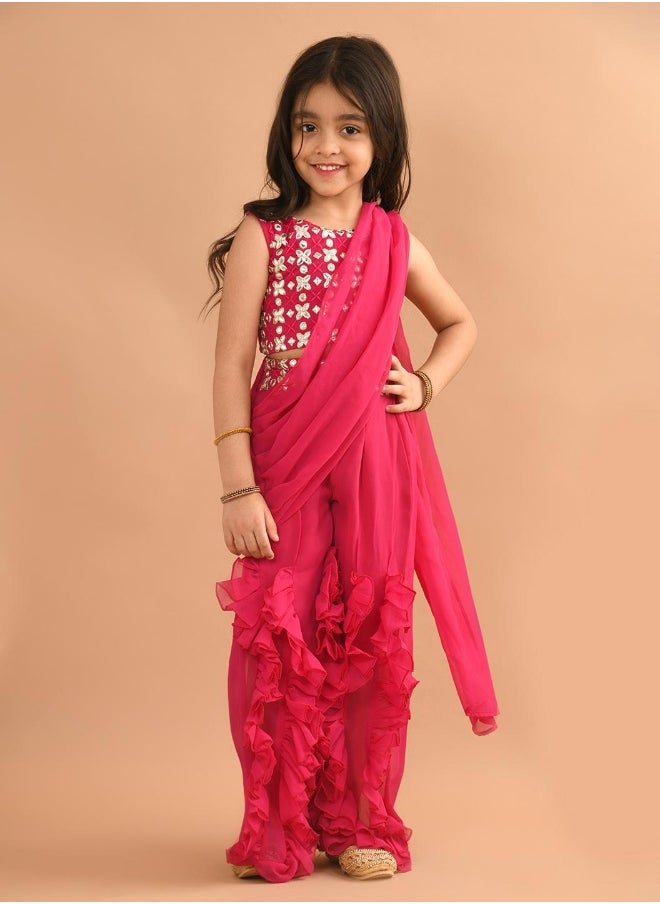 LILPICKS طقم شرارة مزين بجزء علوي  - Image 1
