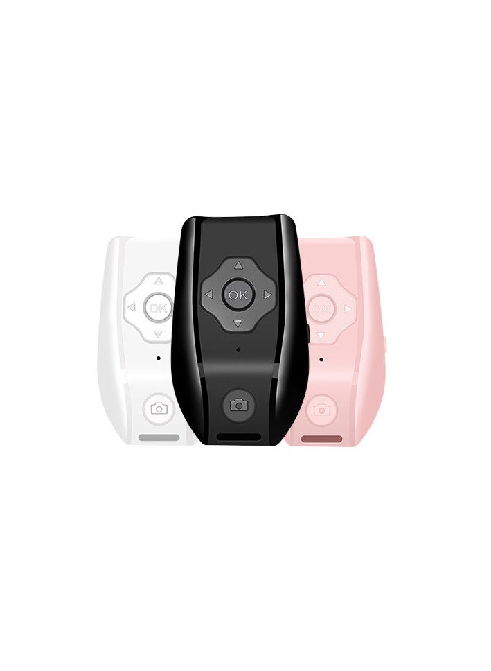 Bluetooth Remote Control  Turner for Kindle App, TikTok, Camera Shutter, Music - Rechargeable Wireless Fingertip Video Controller with Stable BT 4.0 Connection, Compact Design (Black) - Image 1