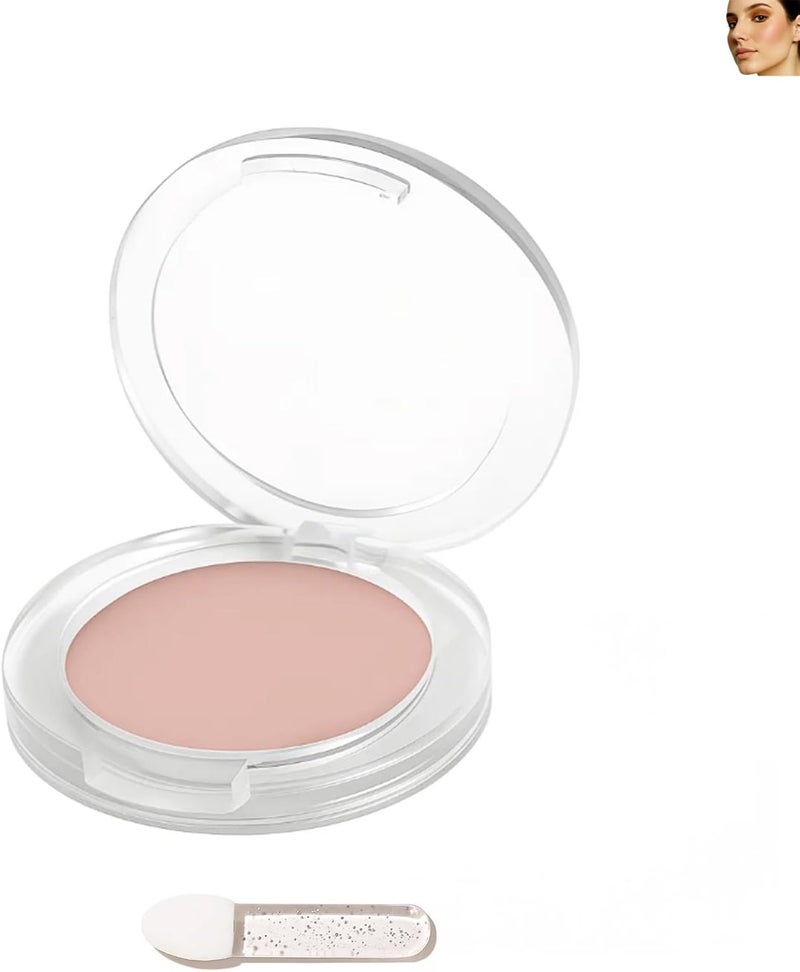 Almond Pink Soft Glow Blusher Powder for Cheeks Makeup with Natural Shade Color Lightweight Creamy Texture Blendable Application Long Lasting Radiant Cream Blush Almond Pink