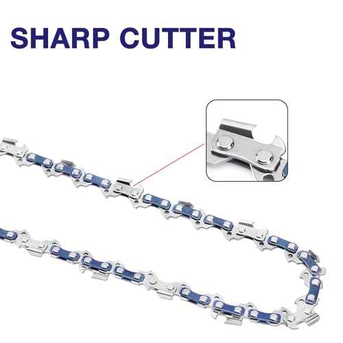 FUNKYWOO 4 Pack 16 Inch Chainsaw Chain 3/8" LP Pitch .043'' Gauge 56 Drive Links fits Milwaukee, EGO, DeWalt, Greenworks and more - Image 4