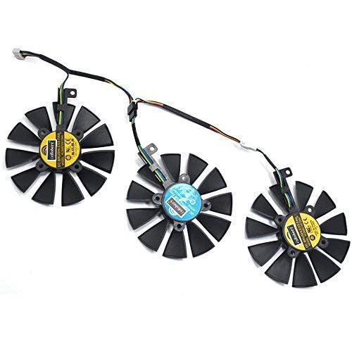inRobert PLD09210S12HH Video Card Cooling Fan for ASUS Strix R9 390X 390 RX480 RX580 GTX 980Ti 1060 1070 1080 Graphic Card (Fan-3pcs) - Image 2