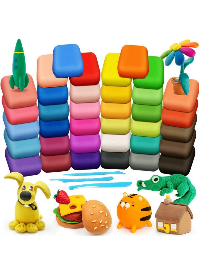 ESSENSON Magic Clay - Air Dry Clay 36 Colors, Modeling Clay for Kids with Tools, Toys Gifts for Age 3 4 5 6 7 8+ Years Old Boys Girls Kids - Image 1