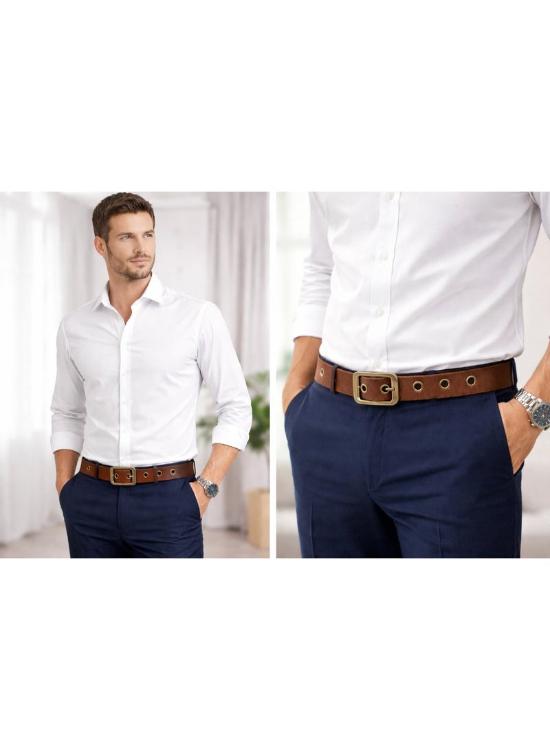 Men's high-quality canvas belt with a durable metal buckle – a practical casual belt for everyday use and work - Image 4