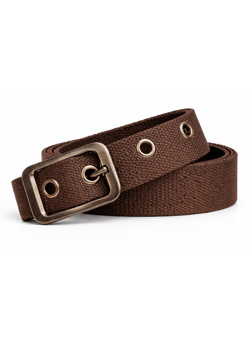 Men's high-quality canvas belt with a durable metal buckle – a practical casual belt for everyday use and work - Image 3