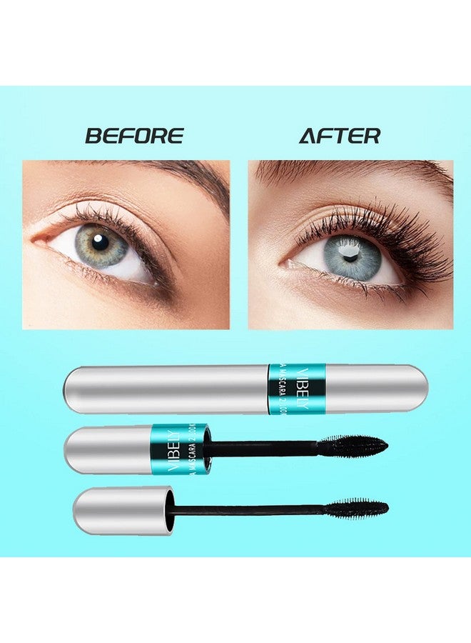 dootdott Vibely Mascara 5x Longer Waterproof, 2 in 1 4D Silk Fiber Lash Mascara, Lash Cosmetics Vibely Mascara 5x Longer Washable, Long-lasting Black Mascara for Natural Lengthening and Thickening (1pack)… - Image 5