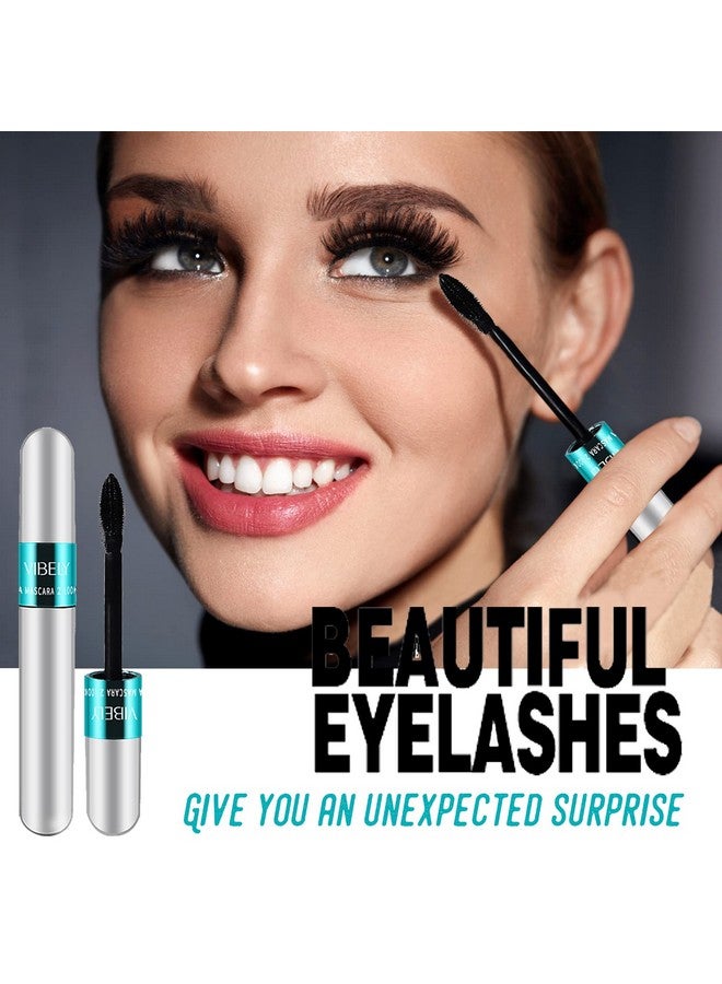 dootdott Vibely Mascara 5x Longer Waterproof, 2 in 1 4D Silk Fiber Lash Mascara, Lash Cosmetics Vibely Mascara 5x Longer Washable, Long-lasting Black Mascara for Natural Lengthening and Thickening (1pack)… - Image 2
