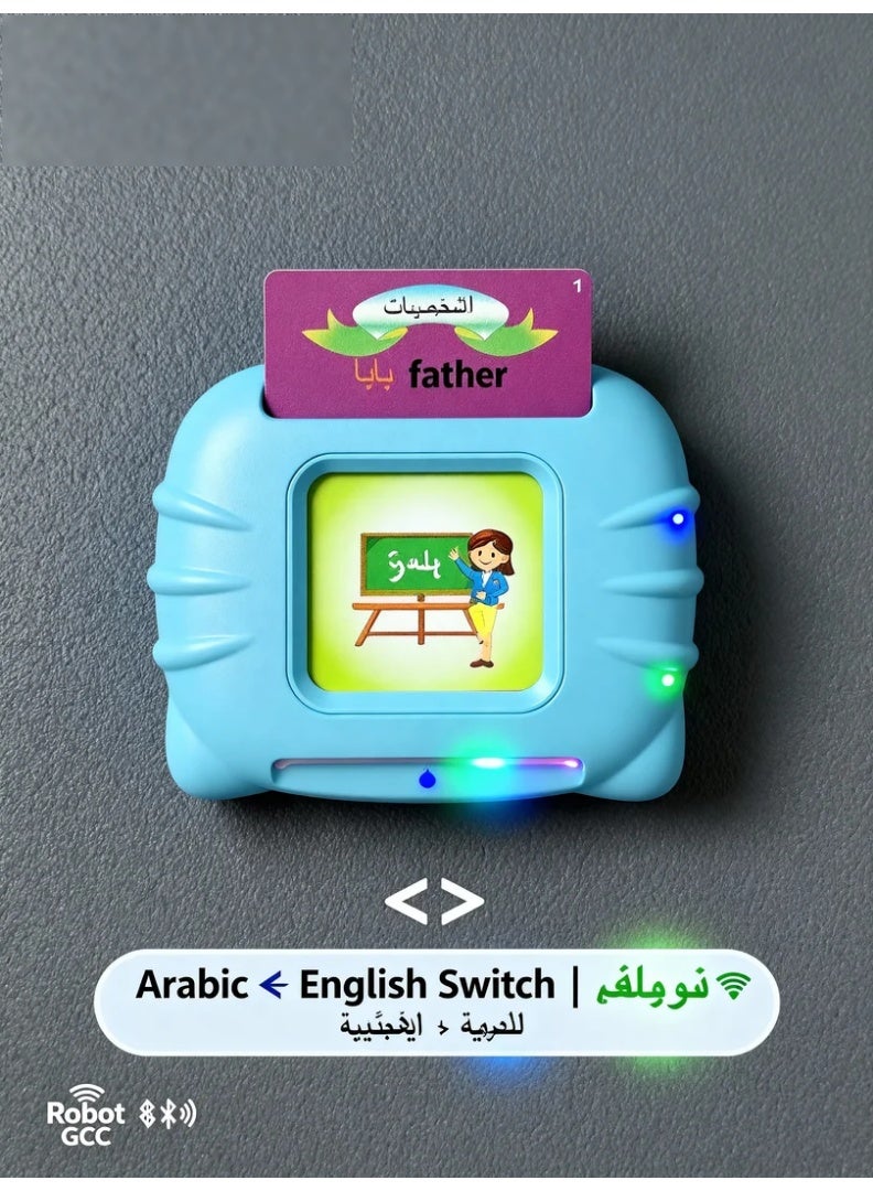 robotgcc Bilingual Arabic-English Learning Flash Card Machine｜Toddler Educational Puzzle Toy｜Ideal for Ages 1–4 - Image 4