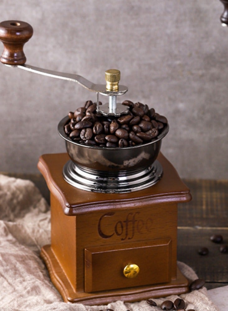 Hand crank coffee maker, mini home portable coffee bean grinder - Image 2