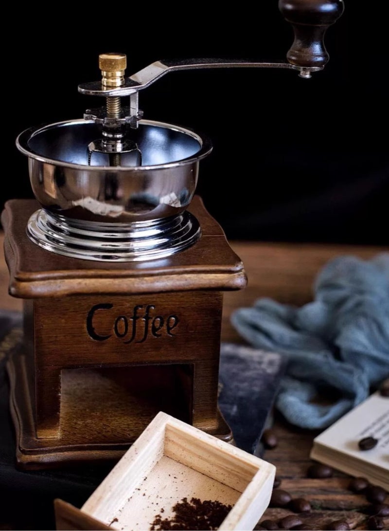 Hand crank coffee maker, mini home portable coffee bean grinder - Image 1