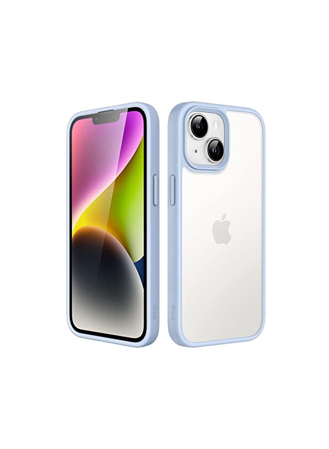 جي تيك حالة غير لامعة لأجهزة iPhone 14 6.1 بوصة ، حماية من الدرجة العسكرية العسكرية ، وغطاء الهاتف الخلفي الشفاف المتجمد ، ومكافحة الأصوات (Sky Blue) - Image 2