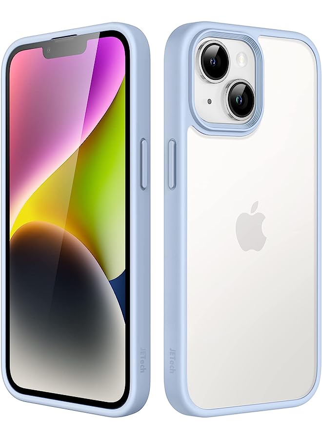 جي تيك حالة غير لامعة لأجهزة iPhone 14 6.1 بوصة ، حماية من الدرجة العسكرية العسكرية ، وغطاء الهاتف الخلفي الشفاف المتجمد ، ومكافحة الأصوات (Sky Blue) - Image 1