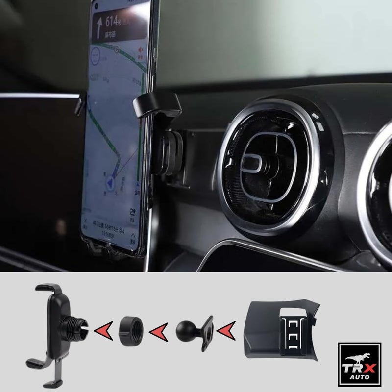 TRX AUTO Phone Holder Mount With Gravity Phone Holder For Mercedes Benz C Class, GLC 2022 2023 2024 2025 | Mercedes C Class Car Accessories | Mercedes Mobile Phone Holder - Image 3