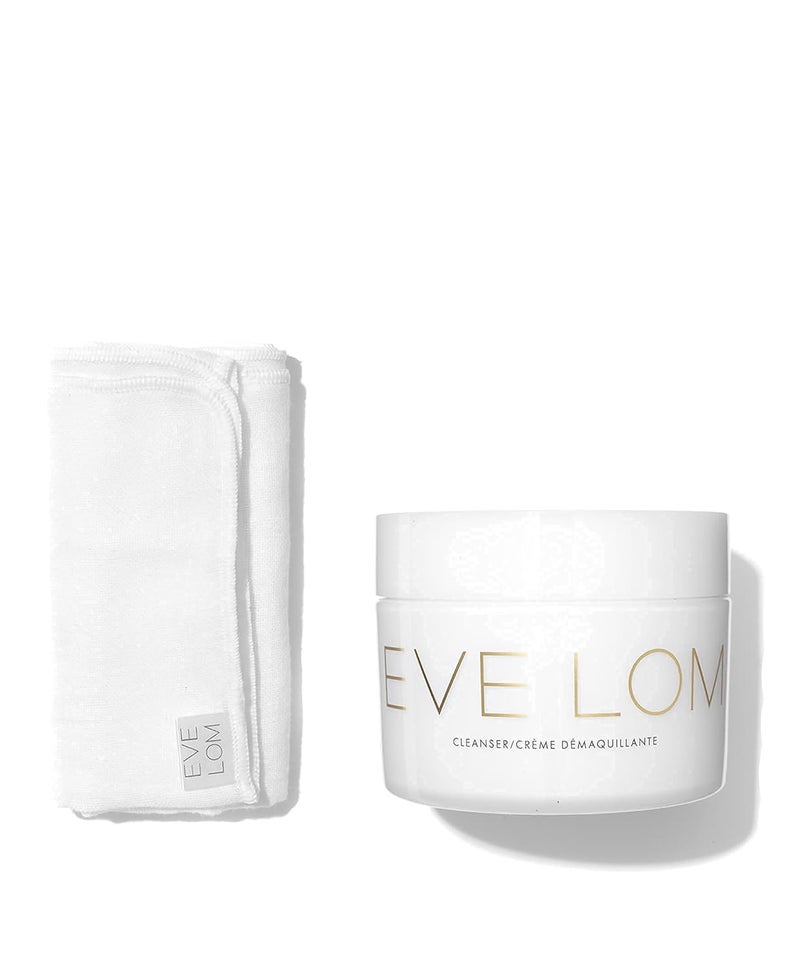 EVE LOM The Original Balm Cleanser  Facial Cleansing Balm  5in1 Facial Cleanser  Muslin Cloth  Deep Cleansing  Gentle Exfoliation Hydrating Skin Benefits Removes Waterproof MakeUp