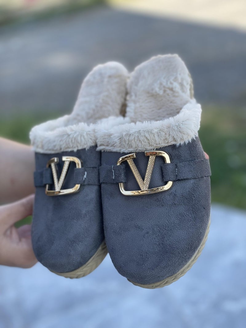 ModaFrato Violet Women's Home Slippers Winter Slippers Dowry Pack Guest Slippers  - Image 3