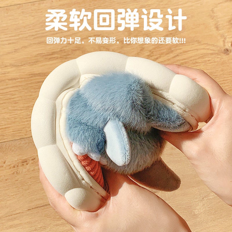 Shark Cotton Slippers Women'S Winter Cute Indoor Home Couple Wear Warm Thick Bottom Parent-Child Bag Heel Children'S Cotton Shoes - Image 5