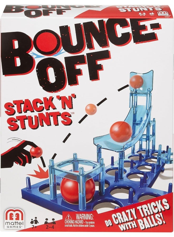 Mattel Games FFV28 Bounce-Off Stack 'N' Stunts Game