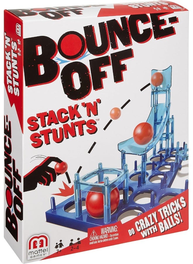 Mattel Games FFV28 Bounce-Off Stack 'N' Stunts Game