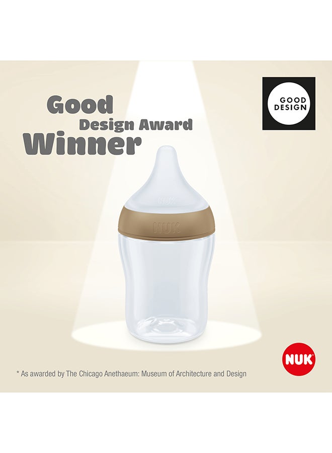 NUK Perfect Match Baby Feeding Bottle | 0+ Months, Temperature Control, Anti-Colic Valve And Bpa Free | M-Silicone Teat, Rainbow-150Ml - Image 3