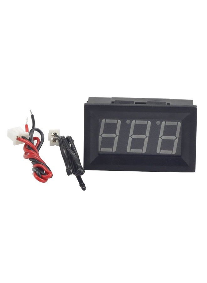UCTRONICS 0-167°F Fahrenheit Digital Temperature Meter Blue LED Display MF55 Type NTC Thermistor Temp Sensor 2-wires Reverse Polarity Protection with Black Case - Image 2