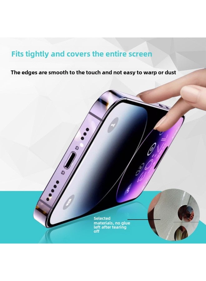 For Iphone Apple 16e/15/14/13promax Transparent Invisible Side Film HD Explosion-proof Frame Film-Color:Transparent Hydrogel Film (bare Film)-Size:Apple 15plus Frame Film  - Image 4