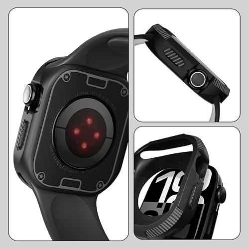 newtechno Tough Armour Case Compatible for Apple Watch Series 11 46mm (2025), Series 10 46mm (2024), Military Grade Protective Cover, Flexible Shockproof Durable TPU Case for Apple Watch Series 11/10 - Image 4