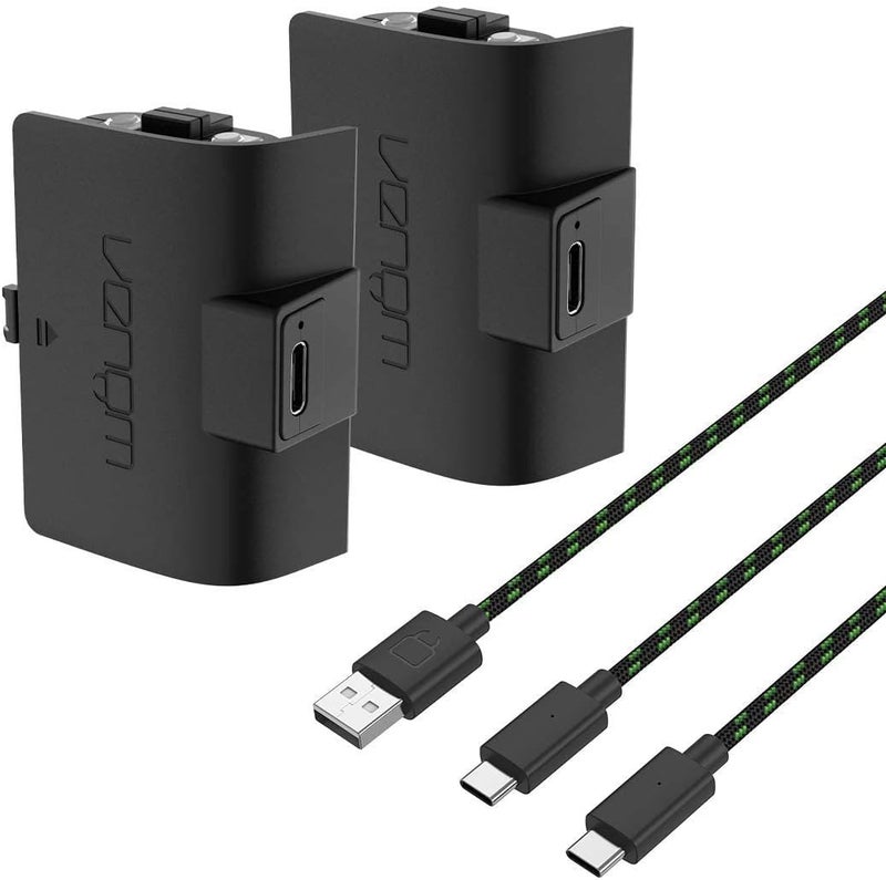 Venom High Capacity 1100mAh Rechargeable Battery Twin Pack - Black (Xbox Series X & S/Xbox One) - Image 1