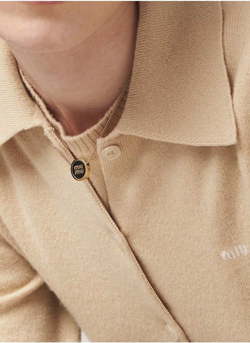 MIU - MIU Metal Necklace-Red - Image 1