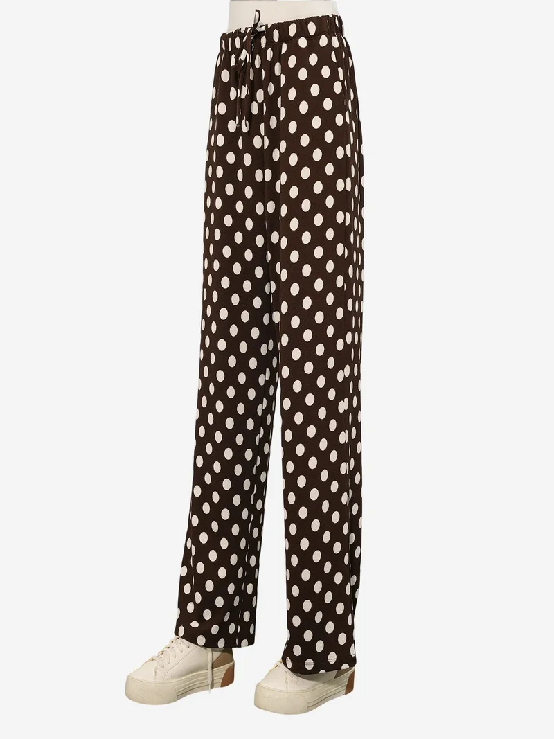 Big Dart Multicolor BDART Women's Polka Dot Wide Leg Pants for Women | Best Price UAE
