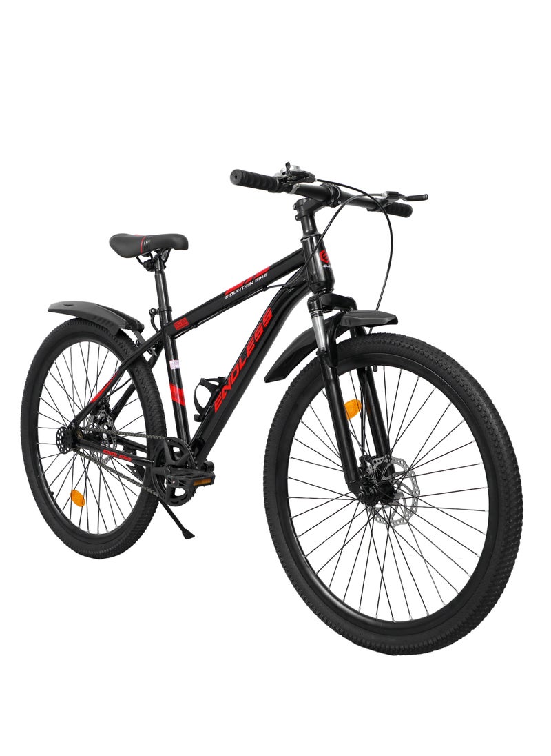 ENDLESS  Endless 27.5" Mountain Bike for Adults | High Carbon Steel 19" Frame, Disc Brakes, Suspension MTB with Front & Rear Mudguards, Adjustable Seat, 2.135" All-Terrain Tires – Perfect for Men & Women  - Image 1