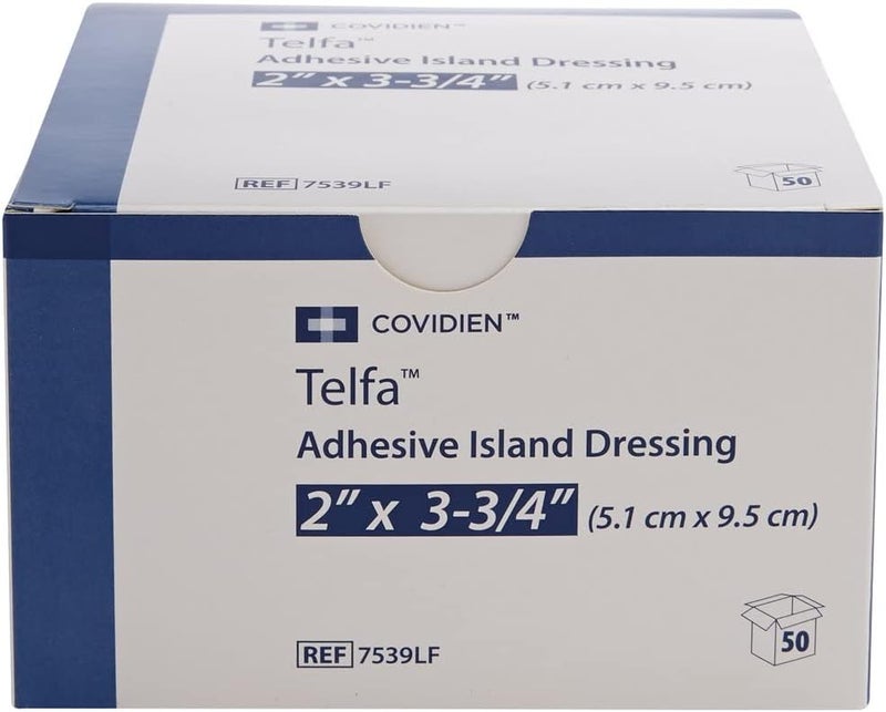 COVIDIEN 7539Lf Telfa Island Wound Dressing Latex Free Sterile Gauze 2 X 334 Adherent 50per Box 7539Lf by - Image 2