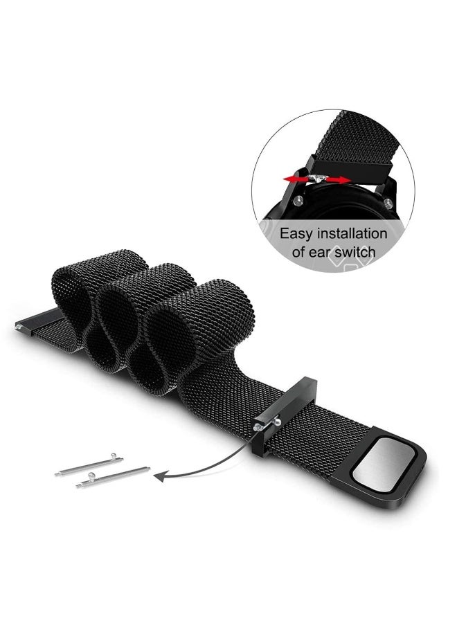 1Pcs Milanese Metal 22mm Watch Strap for Samsung Galaxy Watch 3 45mm/Watch 46mm/for Huawei Watch GT 5 46mm/GT4 46MM Stainless Steel Mesh Metal Watch Band for Smartwatch - Image 5