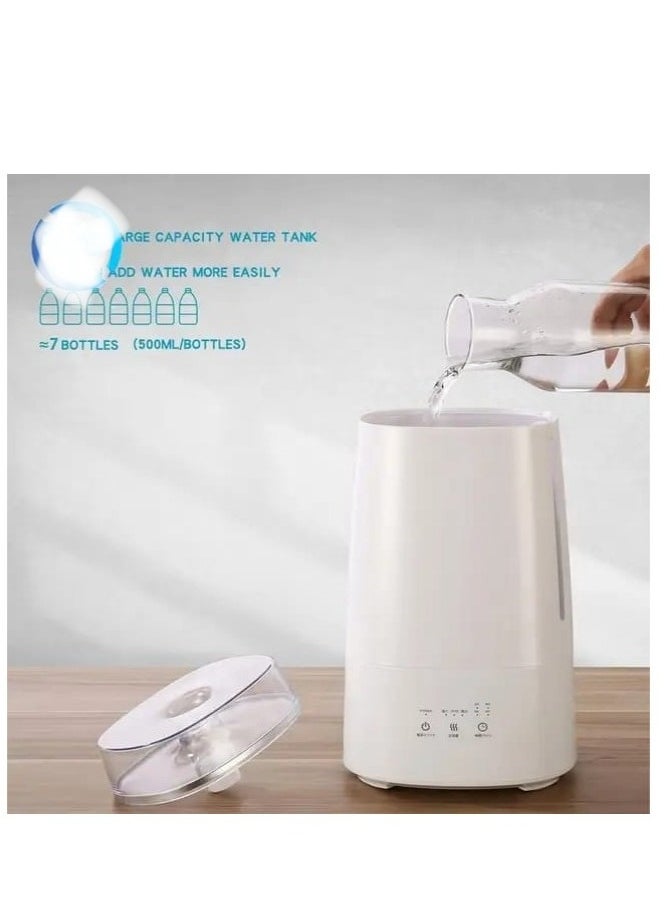 Generic - Cool Mist Bedroom Humidifier with 3.2L Top Fill Container for Essential Oils and 7 Color Touch Control, Ultrasonic Humidifier with Warm and Cool Water - Image 1