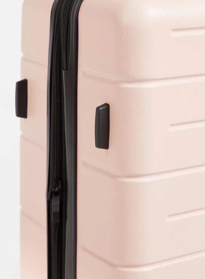وايف Textured Hardcase Luggage Trolley Bag with Retractable Handle